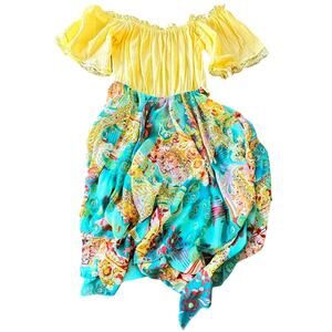 In Character Halloween Costume Gypsy Fortune Teller Esmeralda Dress Junior Small